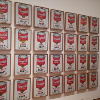 Various labels of Campbell's condensed soup